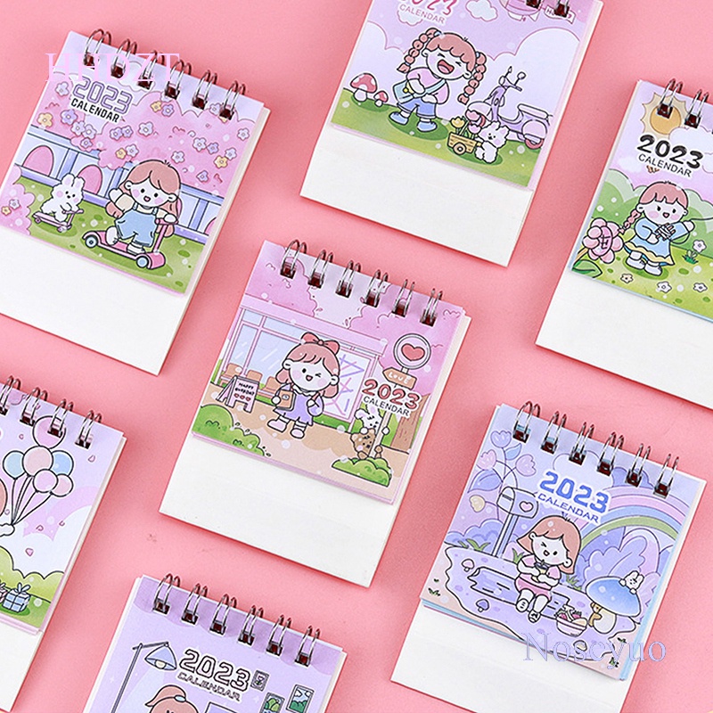 Noseyuo Dibujos Animados Mini Escritorio Chica Calendario