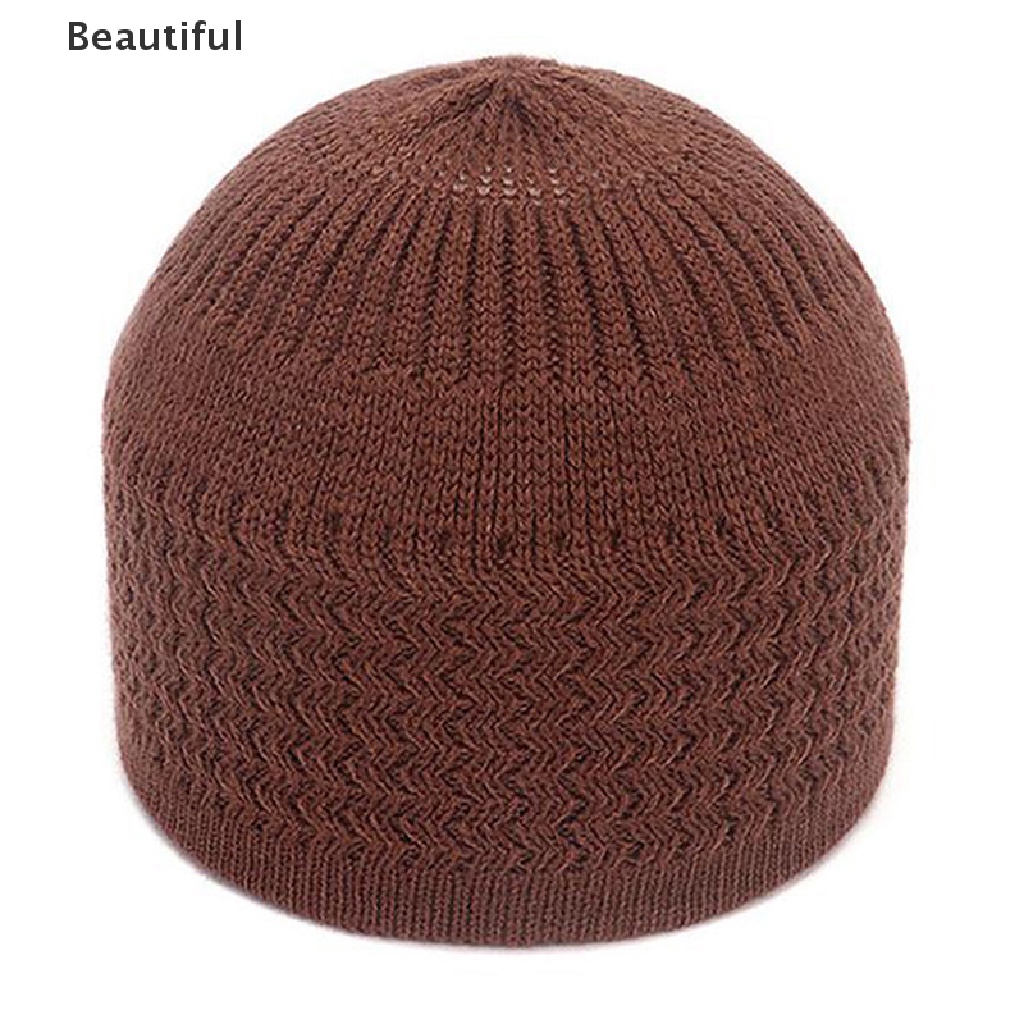 Gorros De Oración Casuales De Punto Para Hombres Musulmanes De Invierno