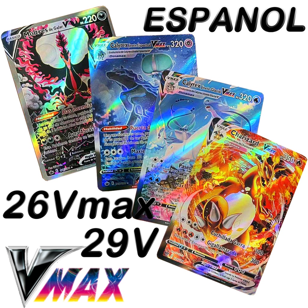 Cartas Espa Olas Pokemon Charizard Pikachu Vmax Gx Mega Vstar Pokmo