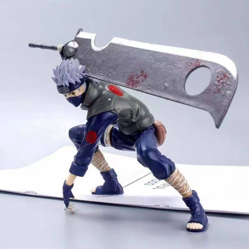 15cm Naruto Shippuden Hatake Figura Anime Modelo Sharingan Kakashi