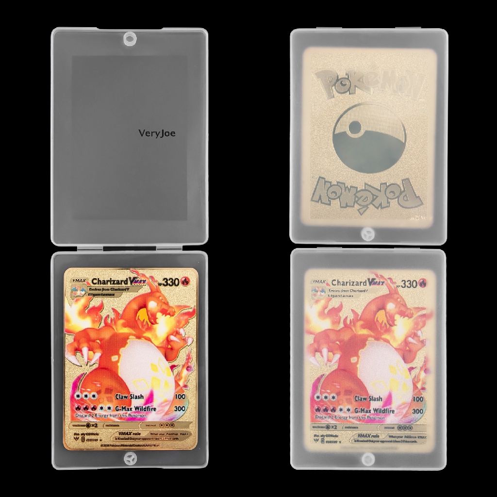 Charizard Vmax Metal Gold Plated Card Charizard Vmax Dx Gx Metal Gold