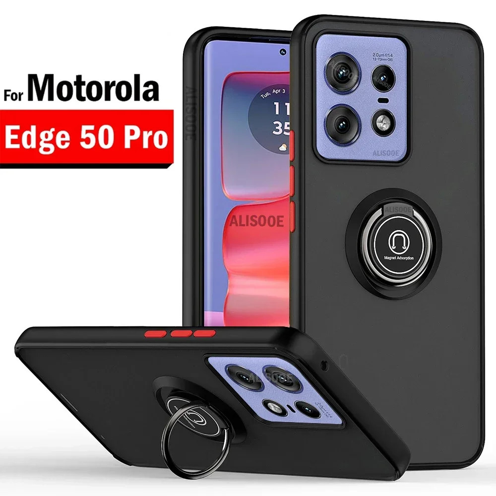 Funda Kickstand Para Motorola Edge 50 Pro Con Anillo De Armadura Capa