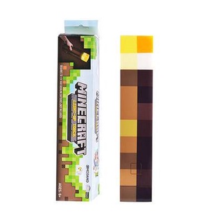 Lámpara de cargador de antorcha de Minecraft, botella que cambia de color,  juego de Minecraft, modelo de juguete circundante, antorcha, luz nocturna