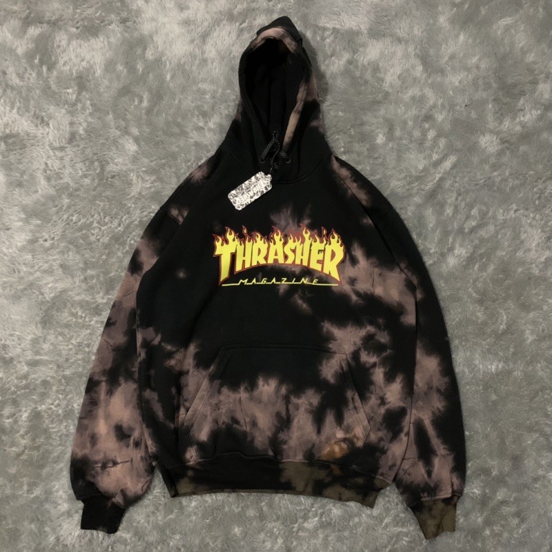 sudadera con capucha thrasher tie dye