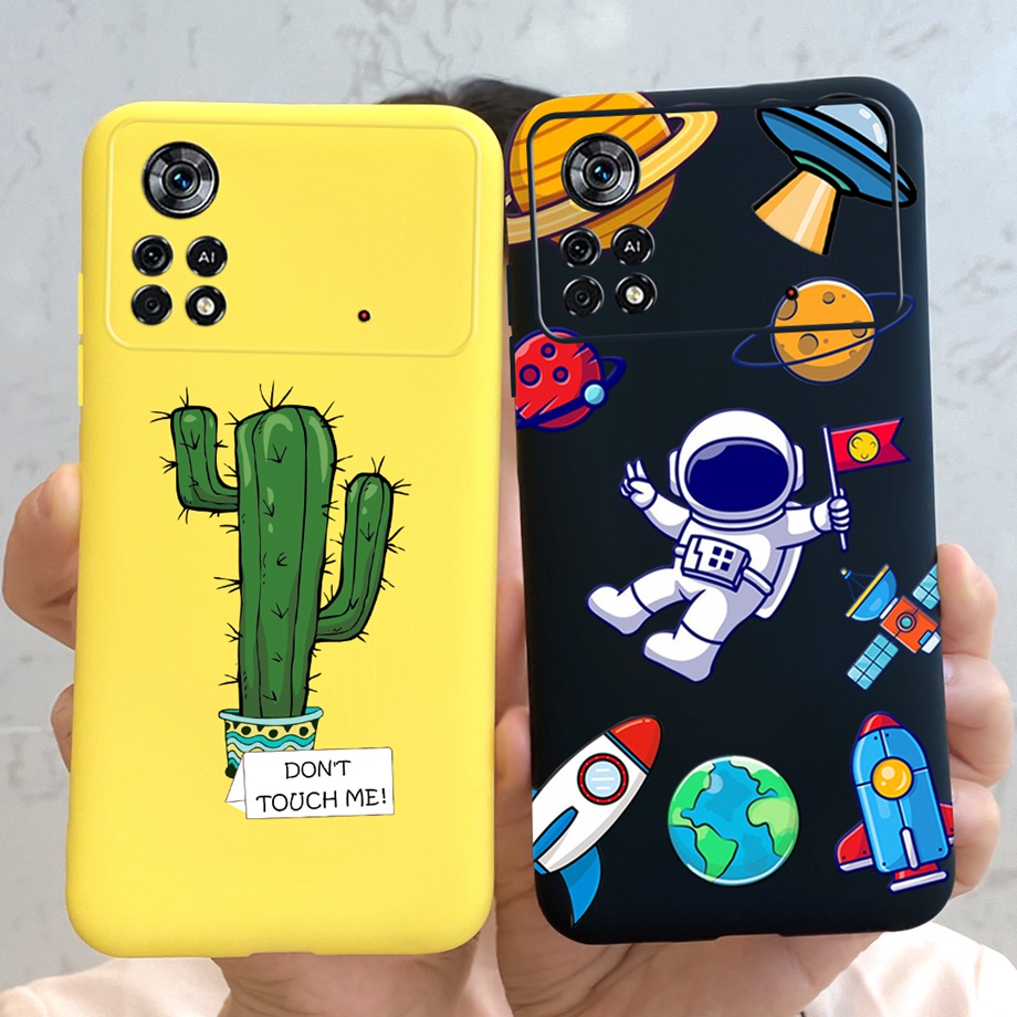 Xiaomi Redmi 13C Funda Gel Tpu Silicona transparente dibujo Cactus