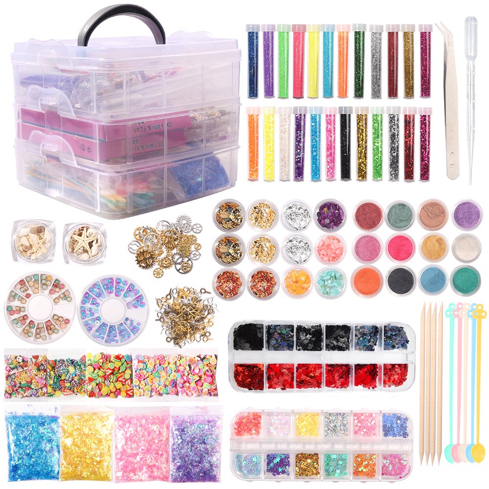 Charms Resina Epoxi Art Kit Suministros-Encantos Y Perfectos Artes Y  Manualidades Y Material Conjunto Para La Fabricación De Joyas De Uñas