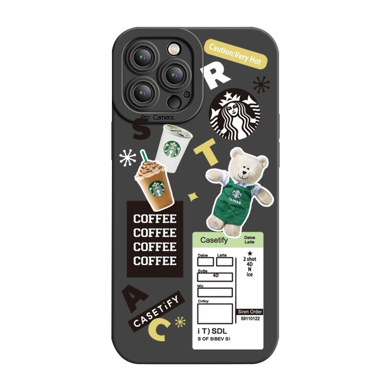 Funda Protectora Completa Len Para Iphone Plus Pro Max Xr Se Osos Starbucks