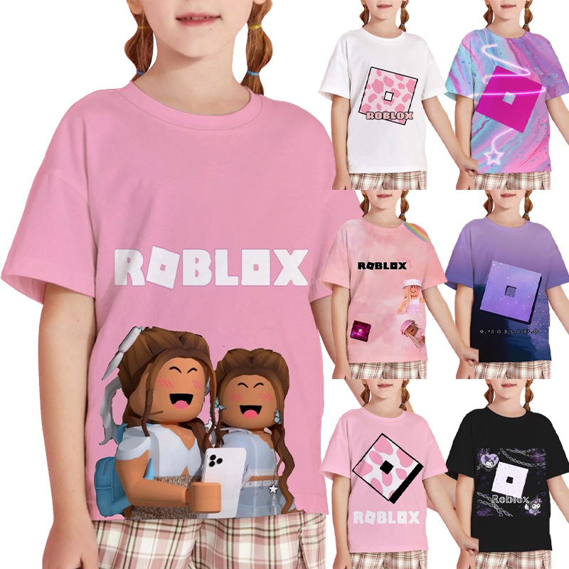 3 14 A os De Edad Roblox Ni as Camiseta Patr n Impreso Camisa