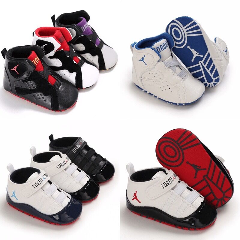 0-18 Meses Zapatos De Bebé Recién Nacido Baloncesto Jordan Zapatillas De  Deporte Niño De 1 Año De Edad De Cumpleaños Bautizo