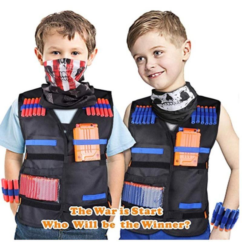 Los Ninos Tactico Chaleco Traje Kit Conjunto Para Nerf N Strike Elite Serie Al Aire Libre Juego De Titular Accesorios Juguetes Shopee Chile