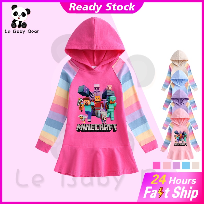 Traje Flamenca Bebe Vestido De Minecraft Para Niñas Estampado