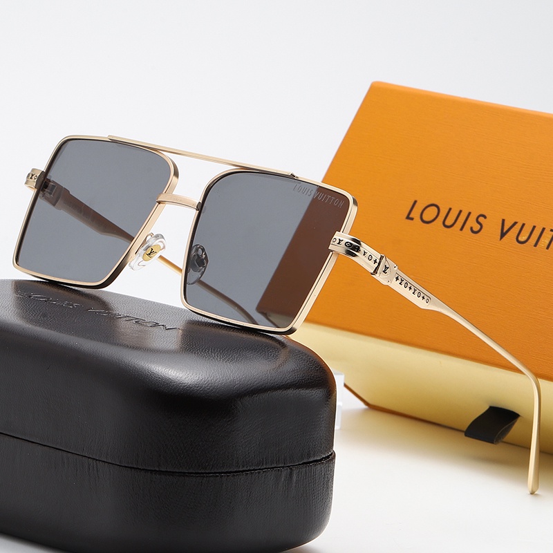 2022 nuevas gafas de sol cuadradas LV Louis Vuitton para hombre y