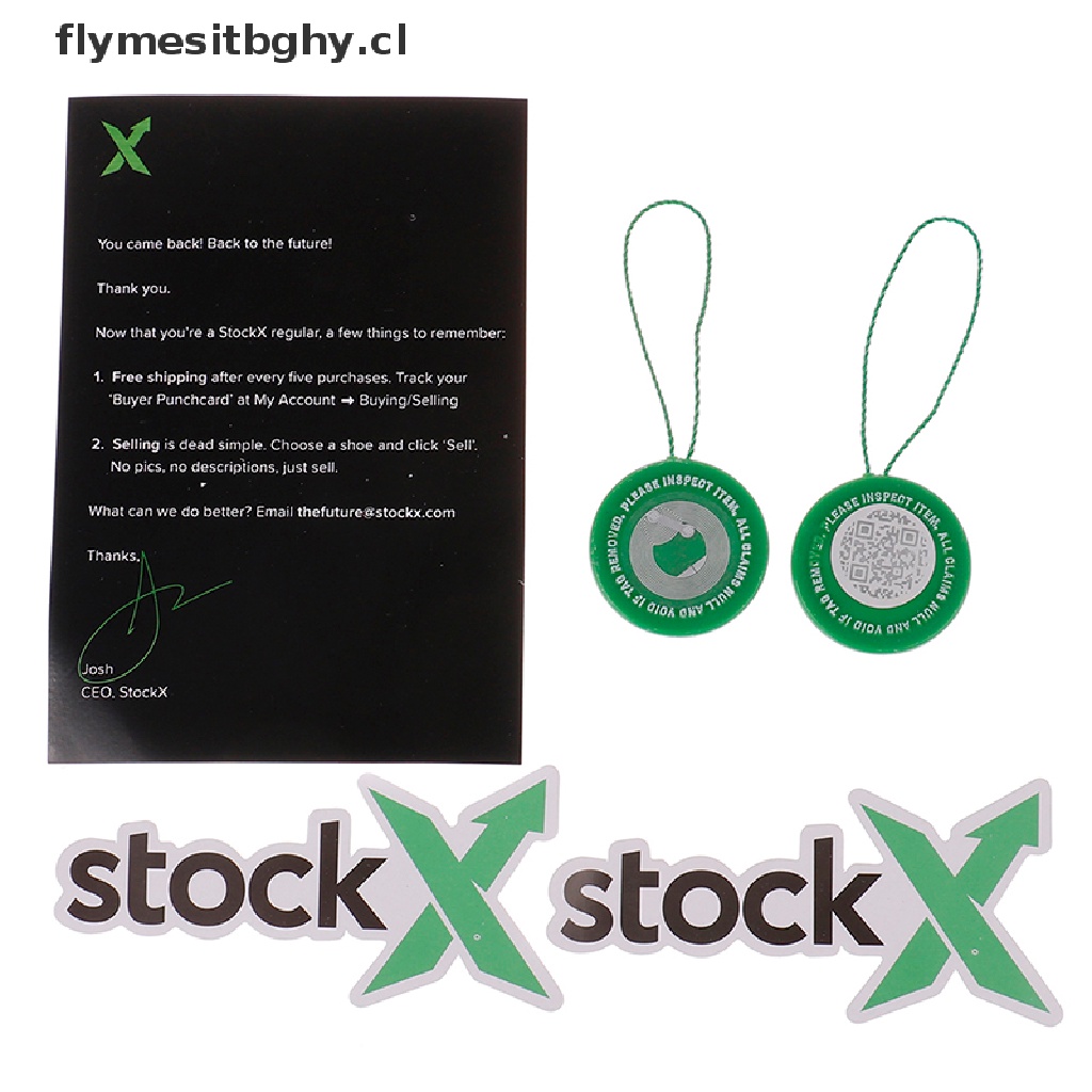 New StockX Verified X Authentic Tag QR Code OG Green Circular Tag