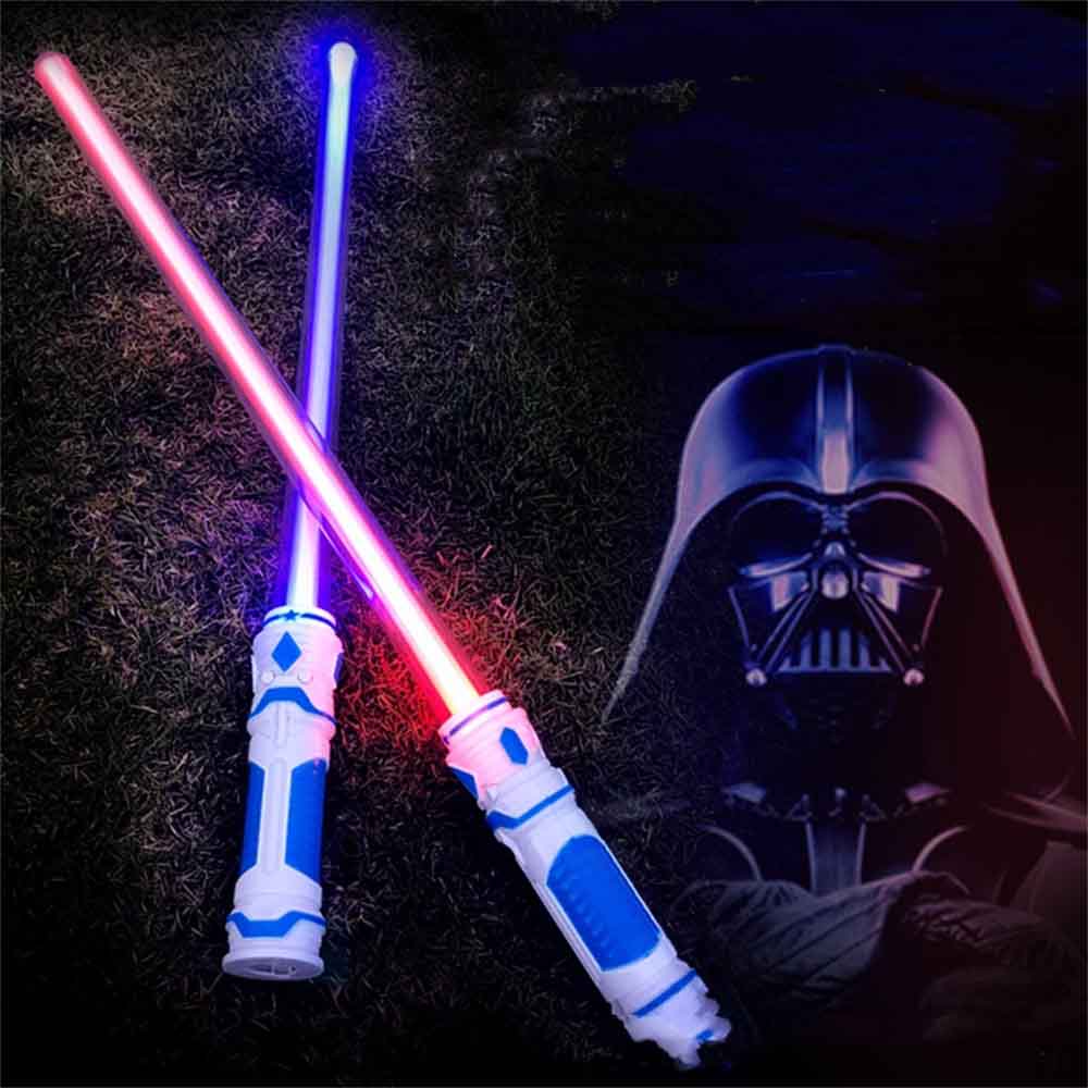 Star Wars llevó juguetes de espada láser con sonido e iluminación para  niños niños, accesorio de cosplay de sable de luz