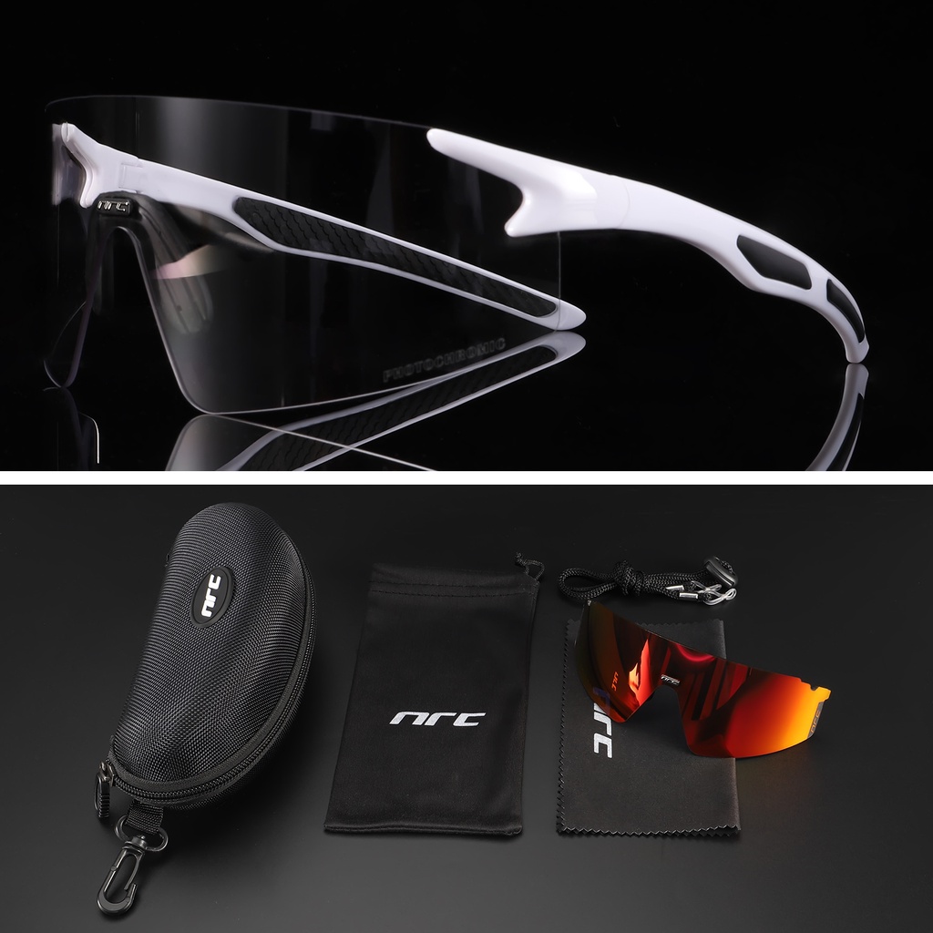 NRC-Gafas Fotocromáticas de Ciclismo para Hombre y Mujer, Lentes de Sol 2  Lentes