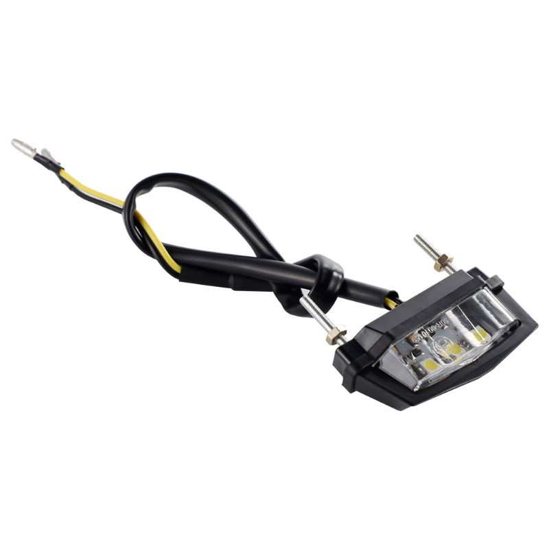 Luces de matrícula 2 x 3 LED para matrícula de coche, motocicleta y  matrícula de coche, tornillo de luz para lámpara universal de 12 V  (amarillo)