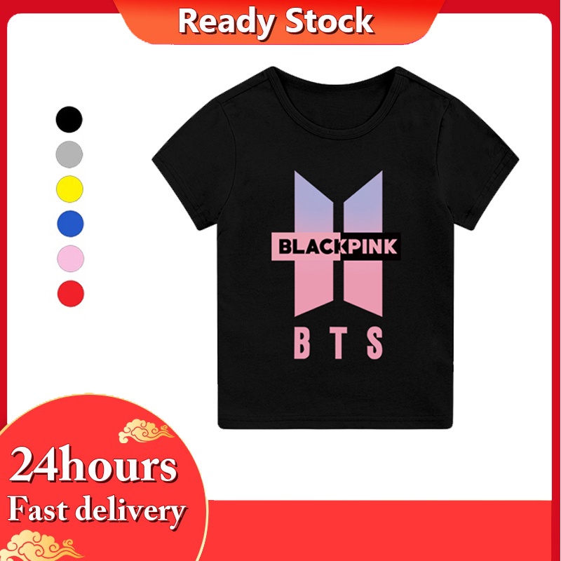 BTS BLACKPINK Verano Ni os Ropa De Dibujos Animados Divertido