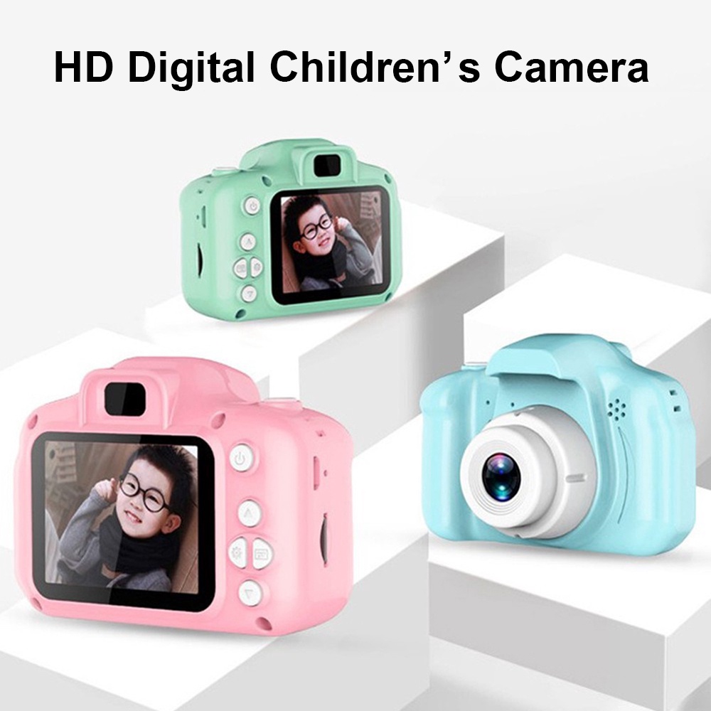 Cámara digital para niños pequeños de 3 a 8 años, mini videocámara  recargable a prueba de golpes, regalos con tarjeta de memoria de 32 GB para