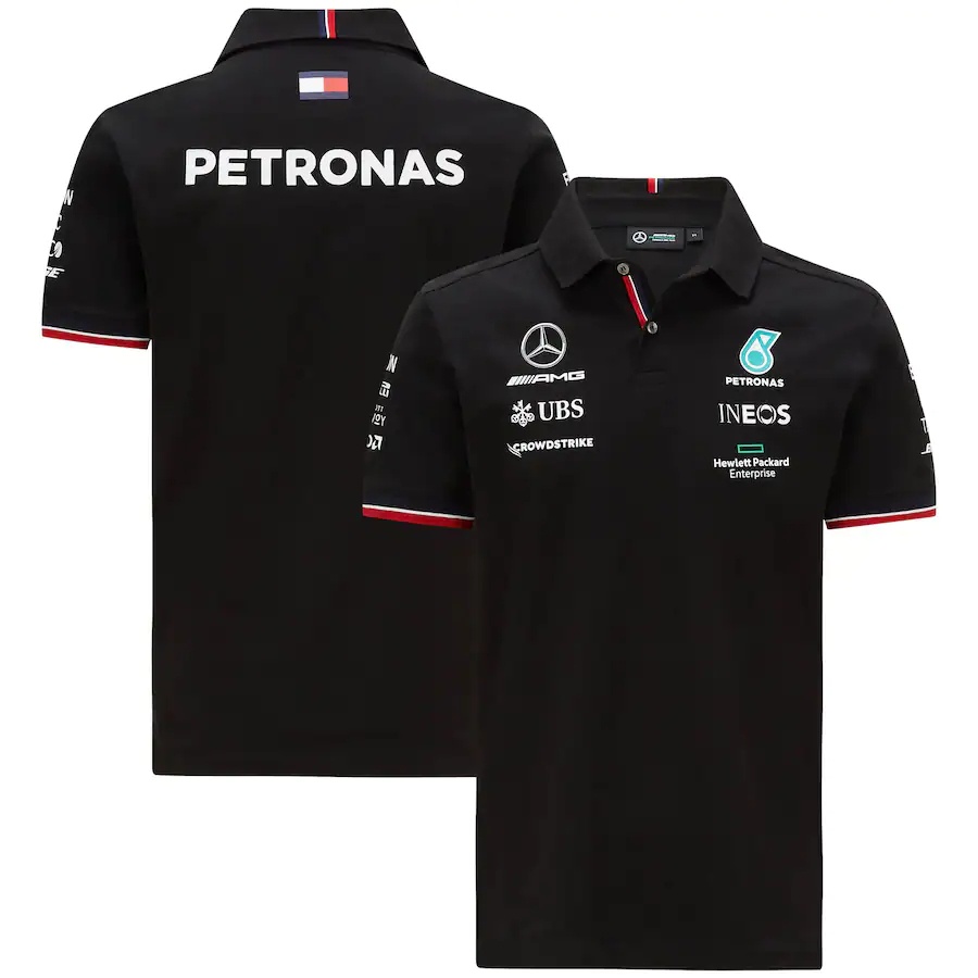 Comprar Camiseta Mercedes F1 Negra. Disponible en negro, hombre