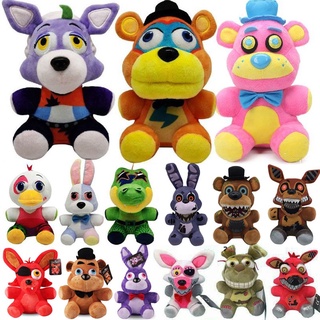 FNAF-figuras de acción de Five Nights at Fredy Bonnie para niños, llavero  de Anime, muñecos