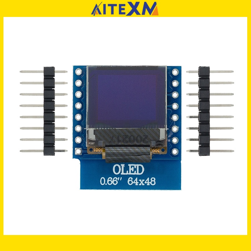Scudo OLED 0,66" 64x48 Per WeMos D1 Mini - Display I2C Per Arduino, Cinese