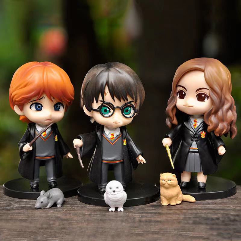 Figuras de acción de Harry Potter para niños, figuras de Anime