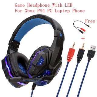 Auricular Gamer Led Microfono Xbox Pc Gaming Ps4 Games