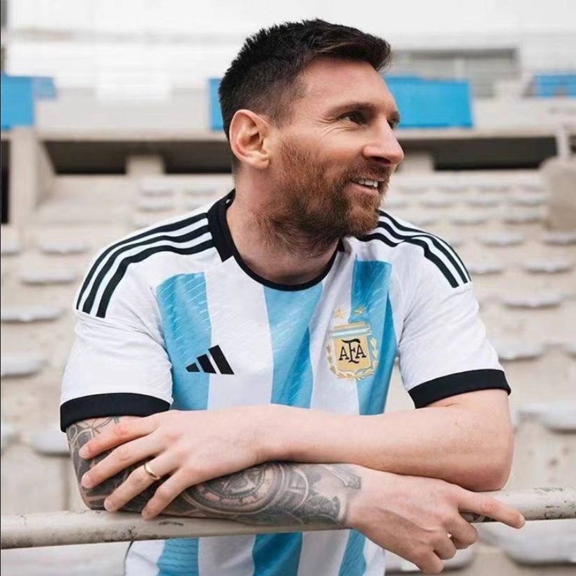 22 Camiseta De La Selección Nacional Copa Mundial Argentina No . 10 Messi  Home Lautaro Fan Versión Uniforme De Fútbol Entrenamiento