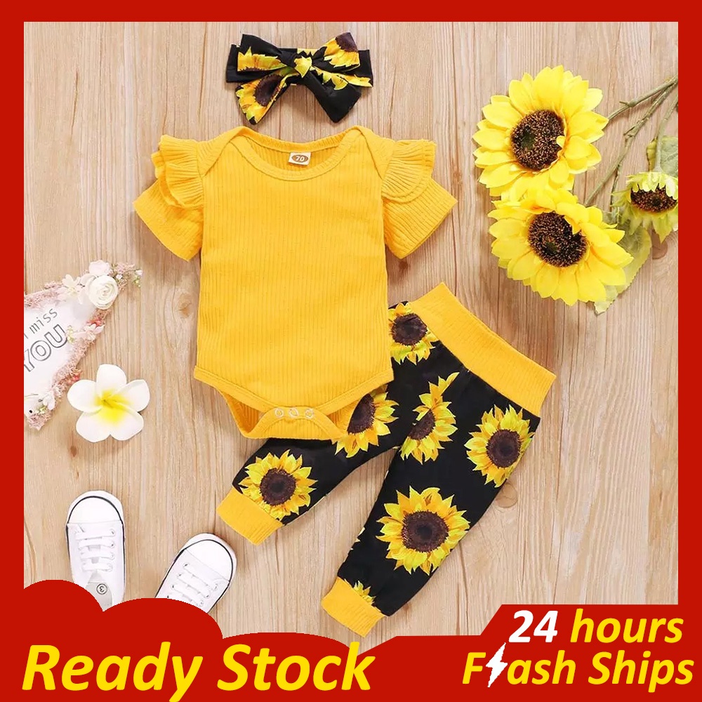 Vestidos de discount girasoles para bebes