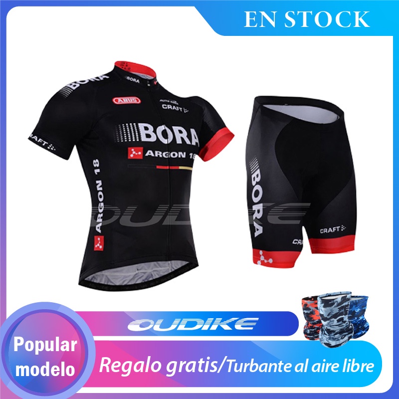 En stock BORA traje de ciclismo de verano para hombre de manga