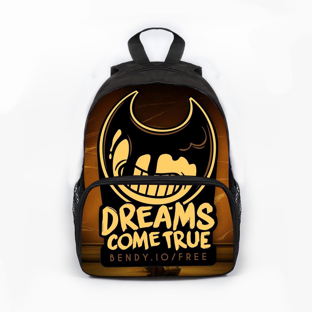 bendy and the ink machine mochila niños alumnos scholbag bolsa de