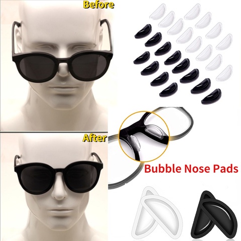 Almohadillas para la nariz para gafas, almohadillas de silicona para la  nariz, almohadillas antideslizantes suaves para marcos de plástico