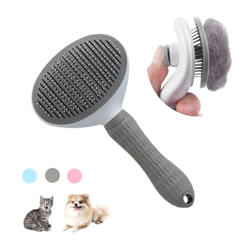Cepillo para gatos cepillo para perros, peine masajeador autolimpiante tunc sencillez