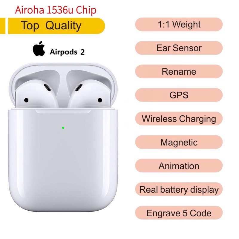 airpods gen 2 tws airoha 1536u chip apple airpods renombrar gps