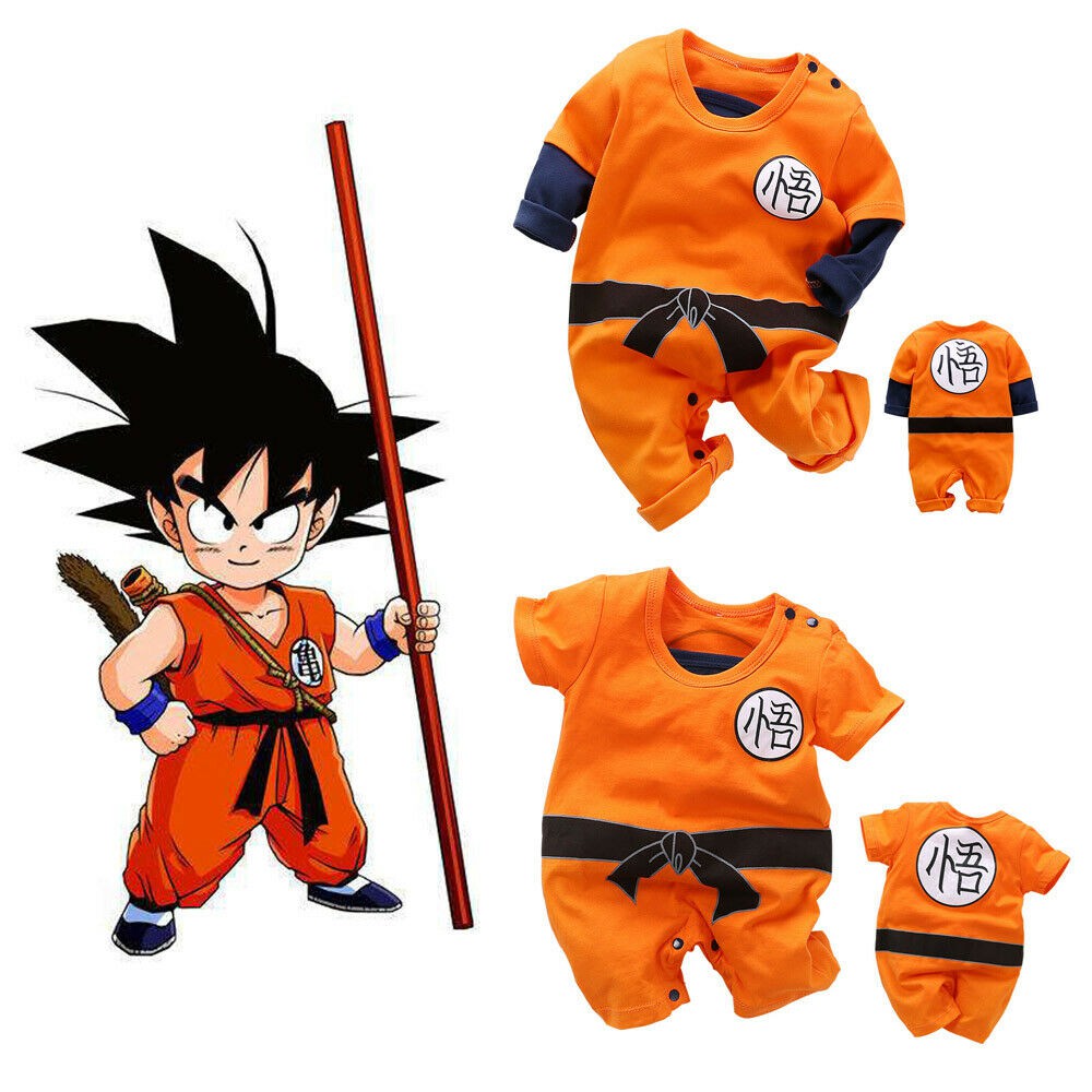 Bebé Niños Dragon Ball Z Romper Recién Nacido Goku Cosplay Traje