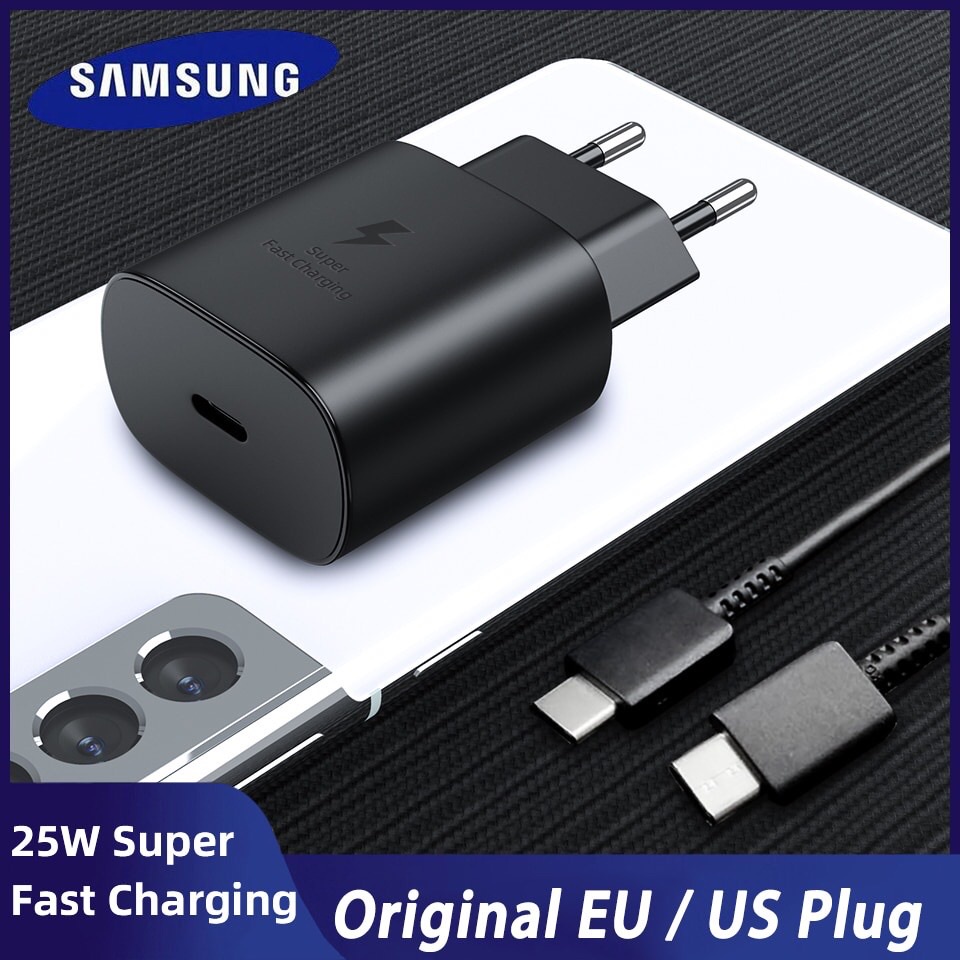 Original Carga Rapida USB-C De 25W Cargador Para Samsung Galaxy S21 / S20 /  Note