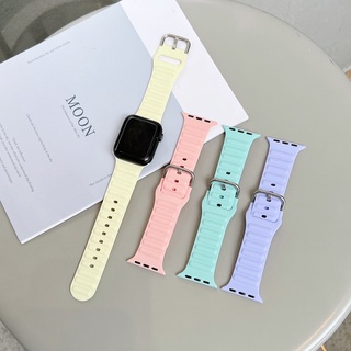Correa De Silicona Suave Para Smartwatch S7 S6 iWatch series 7 SE 6 5 4 3 2 1 Aplicacion Para Apple Watch Tamano 41 Mm 45 44 42 40 38 Banda Shopee Chile