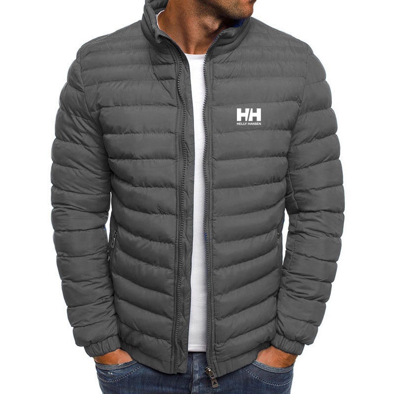 2023 Nuevo HH Hombres Luz Abajo Chaquetas Ropa Exterior Otoño Invierno  Juventud Moda Slim Térmica Cuello De Pie