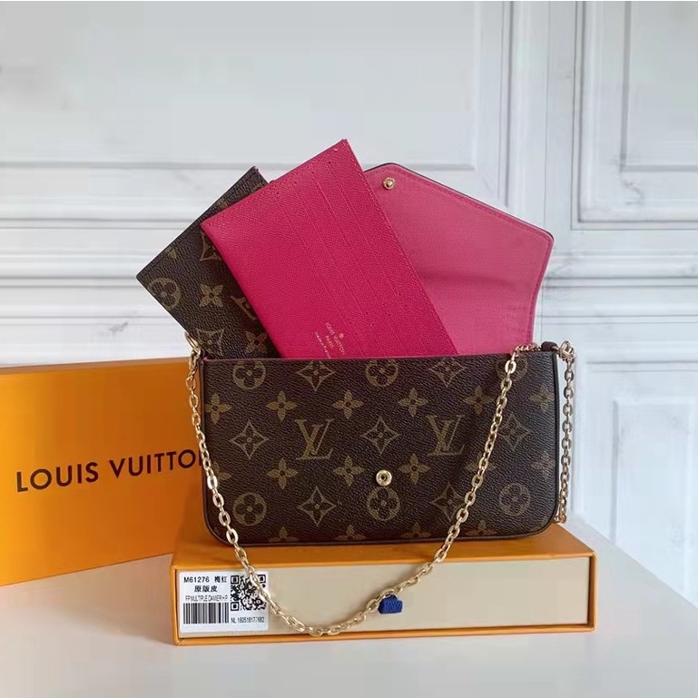 Bolso de hombro original de Louis Vuitton, bolso de mano genuino