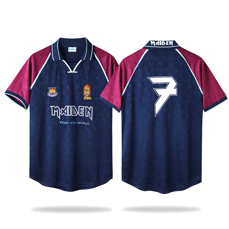 The West Ham United x Iron Maiden football jersey