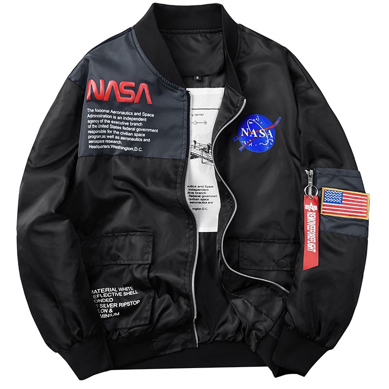 Chaqueta Bomber De Motociclista De La NASA MA 1 Militar De Vuelo