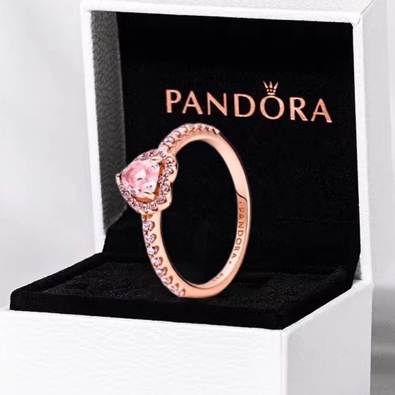 Anillo Pandora Original De Plata s925 Femenino Feliz Corazon Propuesta De Boda Regalo Del Dia De San Valentin Shopee Chile