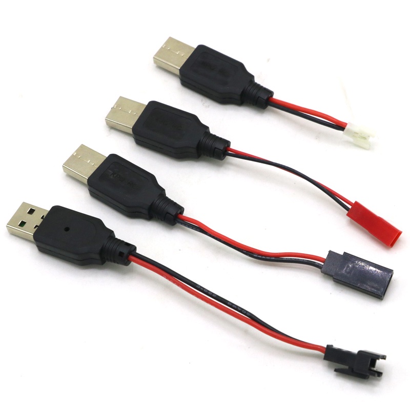 RC USB Carga 3 7V Cable De Cargador De Bater a De Litio A JST SM futaba 