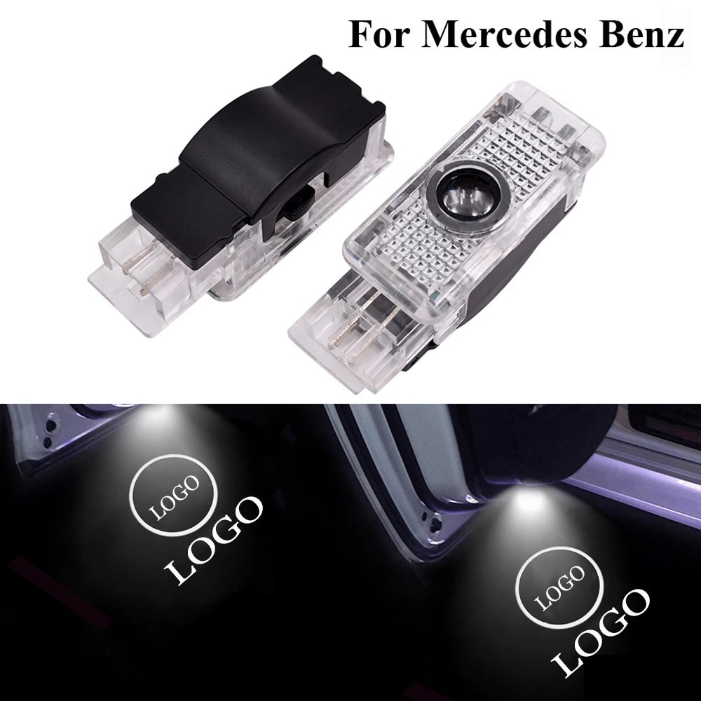 Luz LED de Puerta de Coche 3D Logo Proyector Láser Mercedes Benz