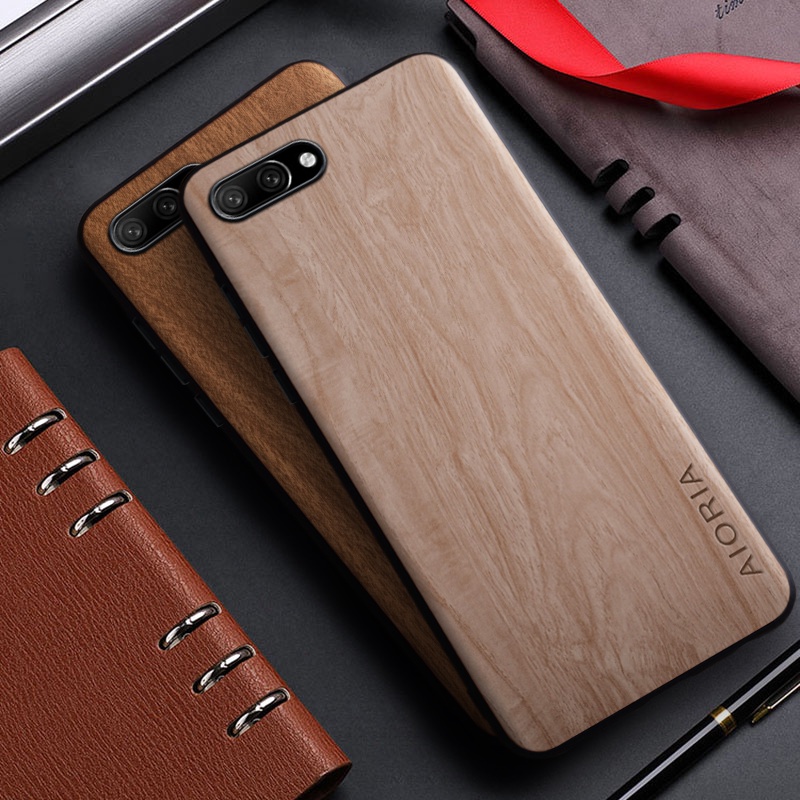 Funda con patrón de madera de bambú para Xiaomi, carcasa trasera de cuero, 13  Pro, 13T