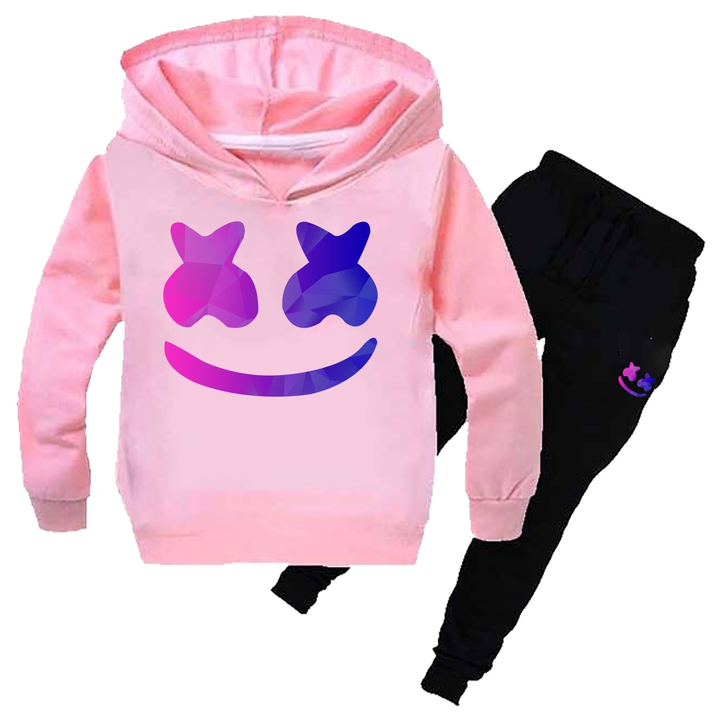 Marshmallow Ropa De Niños Nueva Moda Y Niñas Jersey Traje Sudadera Con  Capucha Y Pantalones | Shopee Chile