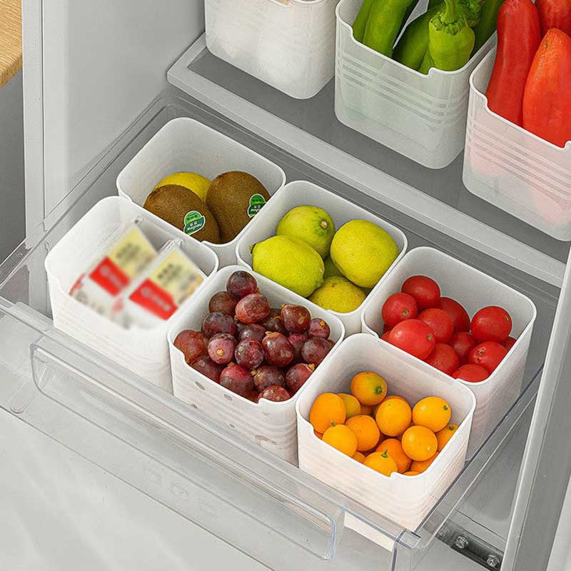 Contenedores Organizadores Para Nevera, Puerta Lateral Para Nevera, Caja De  Almacenamiento Para Ordenar Alimentos, Contenedores De Plástico Para Frutas  Y Verduras, Caja Organizadora De Cocina De 0,53 €