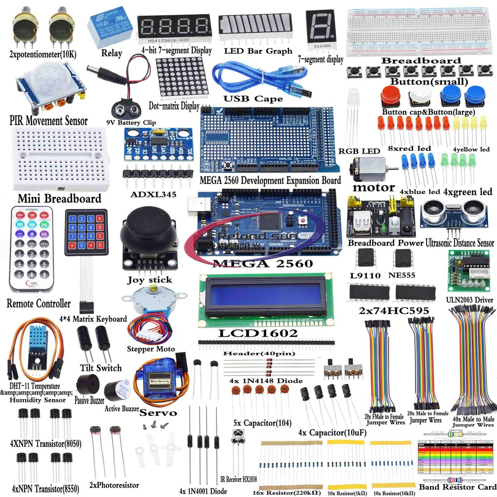 Kit De Inicio De Versión Completa Para Arduino Principiante Aprendizaje ...