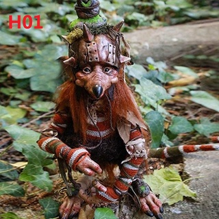 SHKJYSPJ Escultura de duende grande de jardín, decoración artística de  resina hecha a mano. Figura mágica de hadas, decoración de Halloween para  patio al aire libre, patio, césped, porche (A) : 