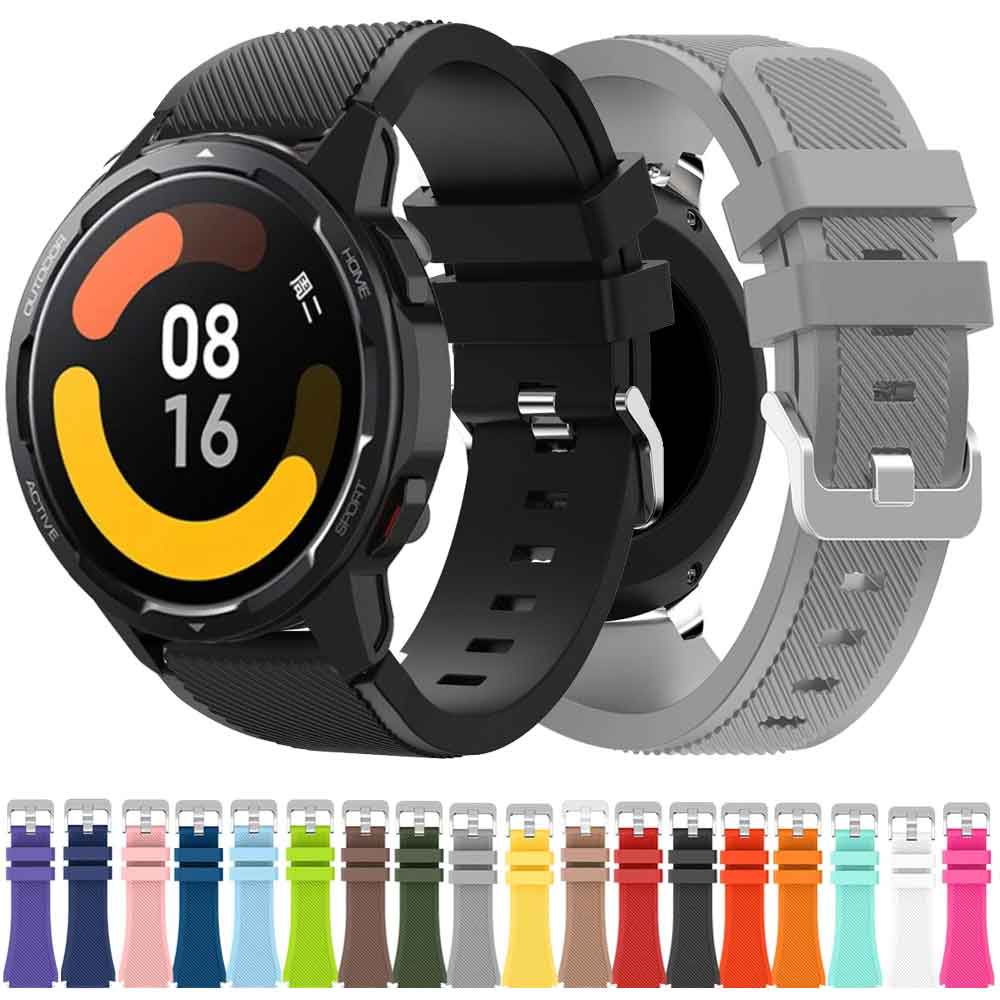 Comprar Correa de silicona para Xiaomi Watch S1, pulsera de repuesto de  correa de reloj de 22mm